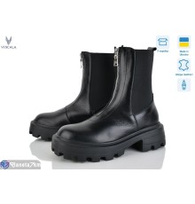 Черевики жіночі на зиму (6 пар р.36-40) чорний  "Viscala"