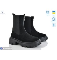 Черевики жіночі на зиму (6 пар р.36-40) чорний  "Viscala"