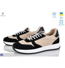 Кросівки жіночі на зиму (6 пар р.36-41) чорний  "Viscala"