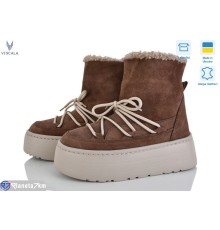 Черевики жіночі на зиму (6 пар р.36-41) бежевий  "Viscala"