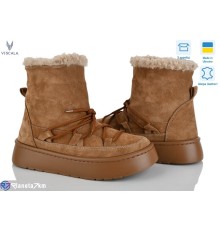 Черевики жіночі на зиму (6 пар р.36-41) коричневий  "Viscala"