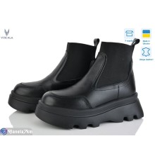 Черевики жіночі на зиму (6 пар р.36-40) чорний  "Viscala"