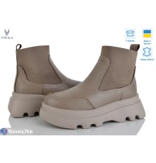 Черевики жіночі на зиму (6 пар р.36-40) бежевий  "Viscala"