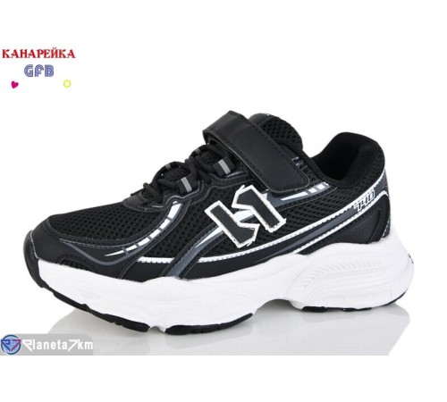 Дитячі кросівки на весну/осінь (8 пар р.32-37) чорний  "GFB-Канарейка"