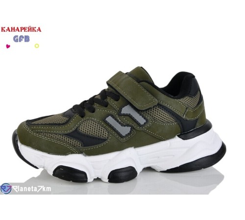 Дитячі кросівки на весну/осінь (8 пар р.32-37) зелений  "GFB-Канарейка"