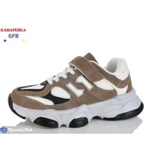 Дитячі кросівки на весну/осінь (8 пар р.32-37) коричневий  "GFB-Канарейка"