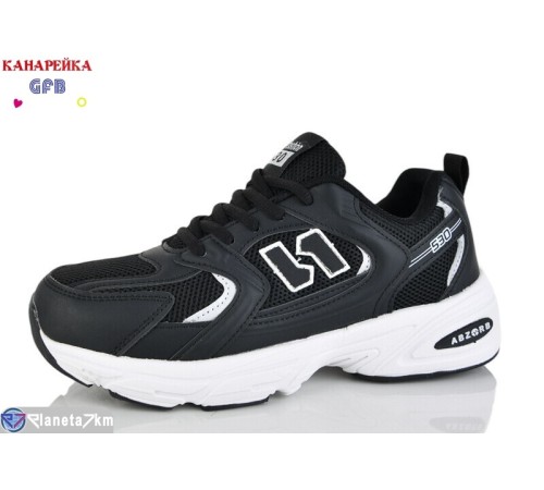 Кросівки на весну/осінь (8 пар р.36-41) чорний  "GFB-Канарейка"