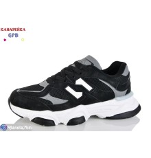 Кросівки на весну/осінь (8 пар р.36-41) чорний  "GFB-Канарейка"