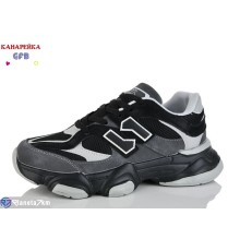 Кросівки на весну/осінь (8 пар р.36-41) чорний  "GFB-Канарейка"