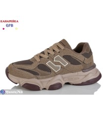 Кросівки на весну/осінь (8 пар р.36-41) коричневий  "GFB-Канарейка"