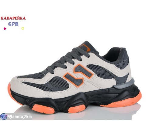 Кросівки на весну/осінь (8 пар р.36-41) сірий  "GFB-Канарейка"