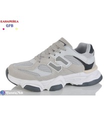 Кросівки на весну/осінь (8 пар р.36-41) сірий  "GFB-Канарейка"