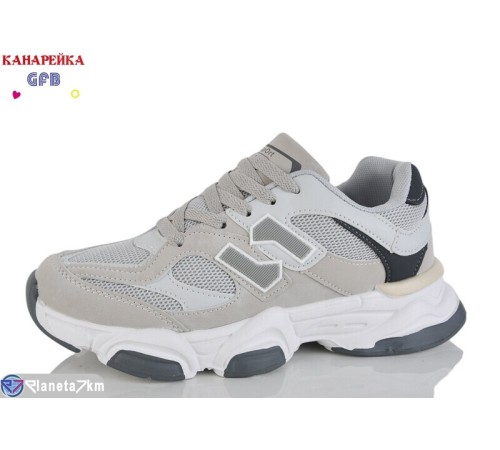 Кросівки на весну/осінь (8 пар р.36-41) сірий  "GFB-Канарейка"