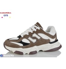 Кросівки на весну/осінь (8 пар р.36-41) коричневий  "GFB-Канарейка"