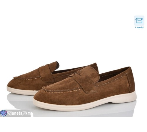 Туфлі жіночі на весну/осінь (8 пар р.36-41) коричневий  "CLAN"