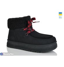 Черевики жіночі на зиму (8 пар р.36-41) чорний  "LUCKY"