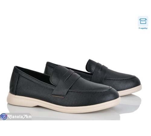 Туфлі жіночі на весну/осінь (8 пар р.36-41) чорний  "CLAN"