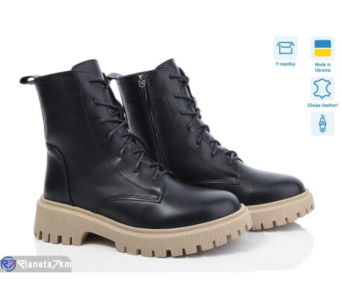 Черевики жіночі на зиму (6 пар р.37-40) чорний  "Linda"