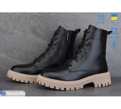 Черевики жіночі на зиму (6 пар р.37-40) чорний  "Linda"