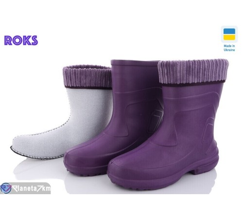 Жіночі чоботи з піни на зиму (8 пар р.37-41) фіолетовий  "Roks"