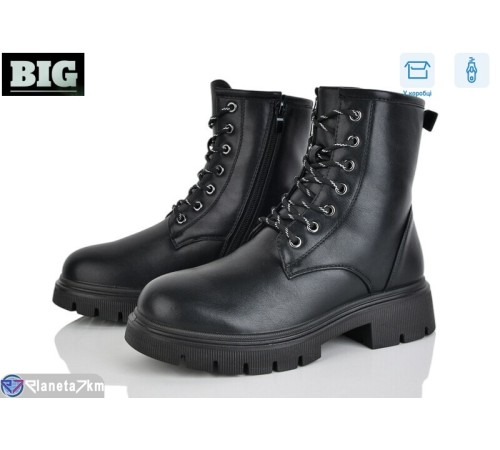 Черевики жіночі на зиму (8 пар р.36-41) чорний  "BIG"