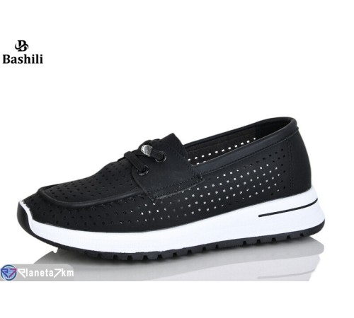 Туфлі жіночі на літо (6 пар р.36-41) чорний  "Башили"