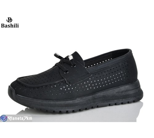 Туфлі жіночі на літо (6 пар р.36-41) чорний  "Башили"