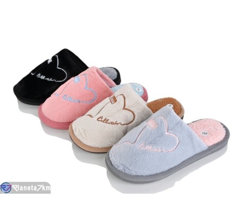 Тапки жіночі на весну/осінь (12 пар р.36-41) мікс  "KANFU"