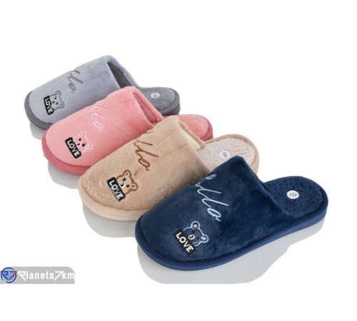 Тапки жіночі на весну/осінь (12 пар р.36-41) мікс  "KANFU"