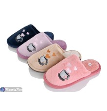 Тапки жіночі на весну/осінь (12 пар р.36-41) мікс  "KANFU"