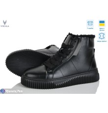 Черевики жіночі на зиму (6 пар р.36-41) чорний  "Viscala"