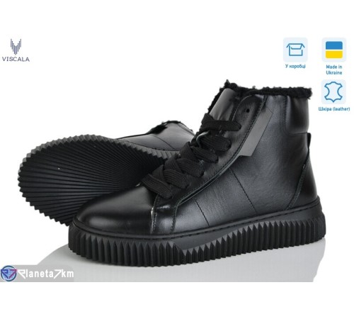 Черевики жіночі на зиму (6 пар р.36-41) чорний  "Viscala"