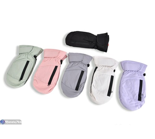 Рукавиці жіночі на зиму (12 шт. р.сетка One size) мікс  "RUBIBAS"