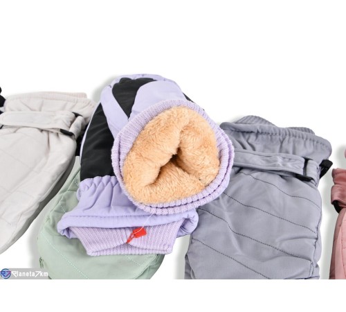 Рукавиці жіночі на зиму (12 шт. р.сетка One size) мікс  "RUBIBAS"