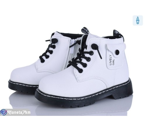 Черевики дитячі на весну/осінь (8 пар р.26-31) білий  "Laifakids"