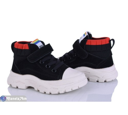 Дитячі кеди на весну/осінь (8 пар р.21-26) чорний  "Laifakids"