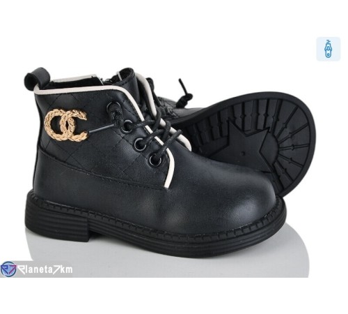 Черевики дитячі на весну/осінь (8 пар р.21-25) чорний  "Laifakids"