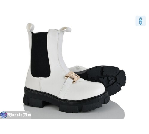 Черевики дитячі на весну/осінь (8 пар р.32-37) білий  "Laifakids"