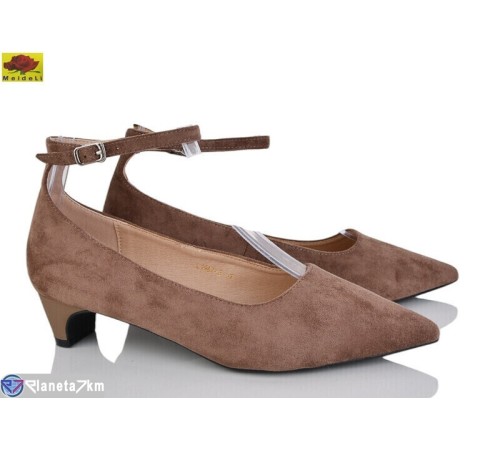 Туфлі жіночі на весну/осінь (6 пар р.36-40) коричневий  "Mei De Li"