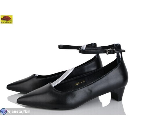 Туфлі жіночі на весну/осінь (6 пар р.36-40) чорний  "Mei De Li"