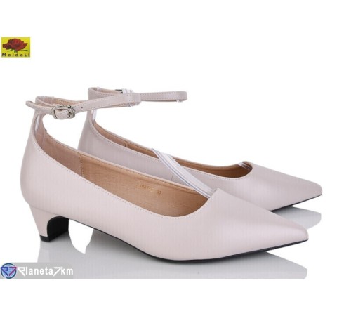 Туфлі жіночі на весну/осінь (6 пар р.36-40) бежевий  "Mei De Li"