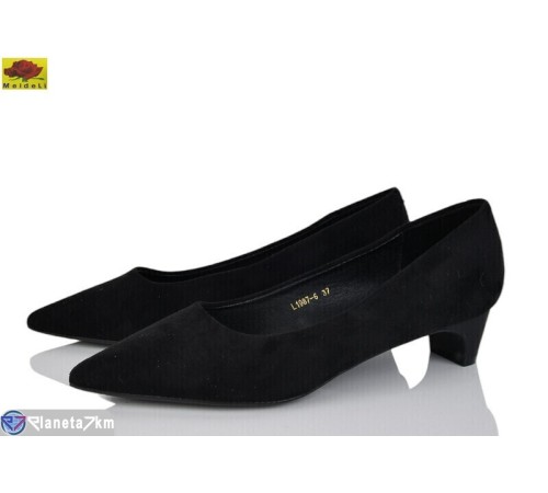 Туфлі жіночі на весну/осінь (6 пар р.36-40) чорний  "Mei De Li"