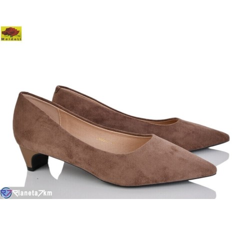 Туфлі жіночі на весну/осінь (6 пар р.36-40) коричневий  "Mei De Li"