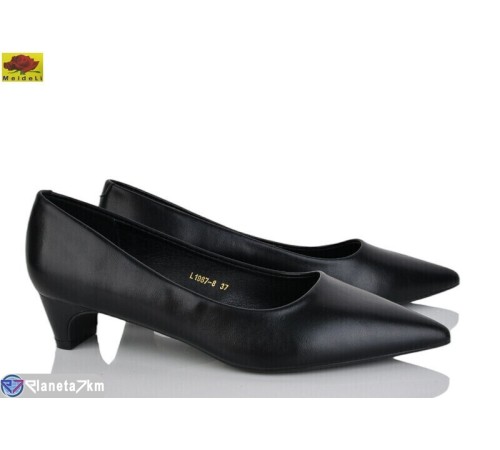 Туфлі жіночі на весну/осінь (6 пар р.36-40) чорний  "Mei De Li"