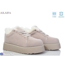 Кросівки жіночі на зиму (6 пар р.36-41) сірий  "Latifa"