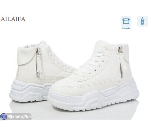 Черевики жіночі на зиму (8 пар р.36-41) білий  "Latifa"