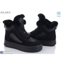 Черевики жіночі на зиму (8 пар р.36-41) чорний  "Latifa"