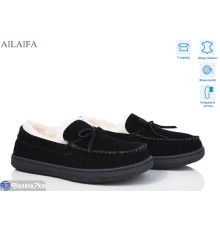 Мокасіни жіночі на зиму (6 пар р.36-41) чорний  "Latifa"