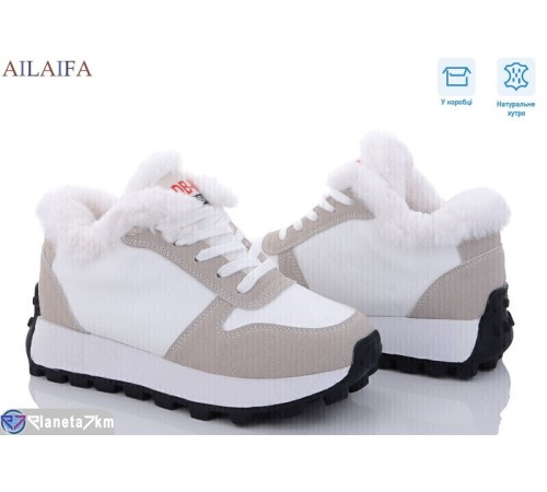 Кросівки жіночі на зиму (8 пар р.36-41) білий  "Latifa"