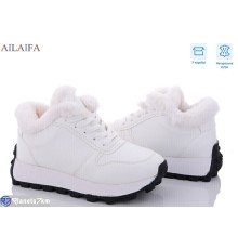 Кросівки жіночі на зиму (8 пар р.36-41) білий  "Latifa"